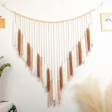 Wall Hanging Large Macrame Wall Hanging with Wood