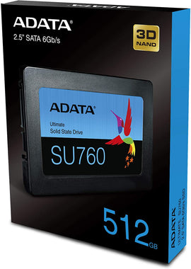 ADATA SU760 512GB 3D NAND 2.5 Inch SATA III Internal SSD