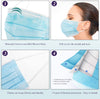 Disposable Face Mask 3-layer 50 Pcs Protective Safety Masks
