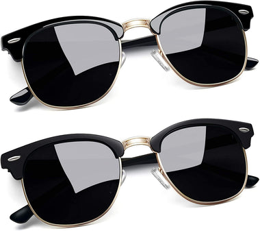 Joopin Semi Rimless Polarized Sunglasses Women Men Retro Brand Sun Glasses