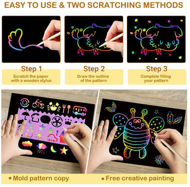pigipigi Scratch Paper Art Craft for Kids