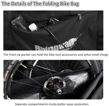 Aophire Folding Bike Bag 26 inch to 29 inch Thick Bicycle Travel Case