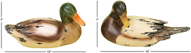 Polystone Decory Duck 14 by 12-Inch