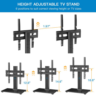 Universal TV Stand Table Top TV Base for 32 to 55 inch LCD LED OLED.