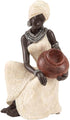 Polystone African Figure Sculpture