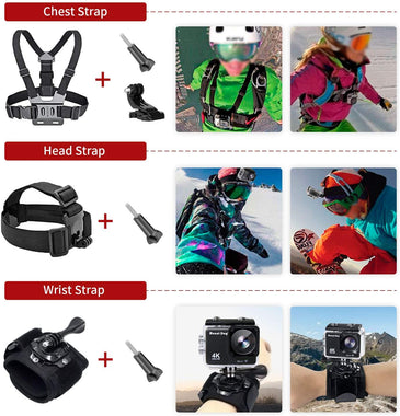 MOUNTDOG Action Camera Accessories Kit for GoPro Hero 7 6 5 4 3+ 3