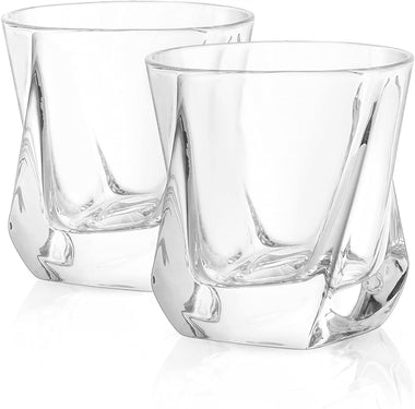 JoyJolt Aurora Crystal Whiskey Glass