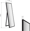 Gallery Solutions Framed Floor Free Standing Easel Mirror