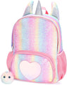 Mibasies Kids Unicorn Backpack for Girls Rainbow School Bag