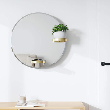 Perch Wall Mirror with Rubber Frame
