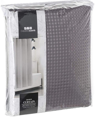 Gray Fabric Shower Curtain for Bathroom
