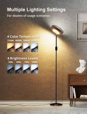 Miroco Floor Lamp, LED Sky Modern Torchiere Floor Lamp