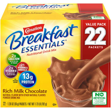 Carnation Breakfast Essentials Powder Drink Mix of 22 Packets