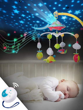 UNIH Baby Crib Mobile with Lights and Music