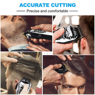 Upgraded Cordless Electric Hair Clippers 2-Speed Professional