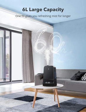 TaoTronics Humidifiers 6L Cool Mist Humidifier with Humidistat