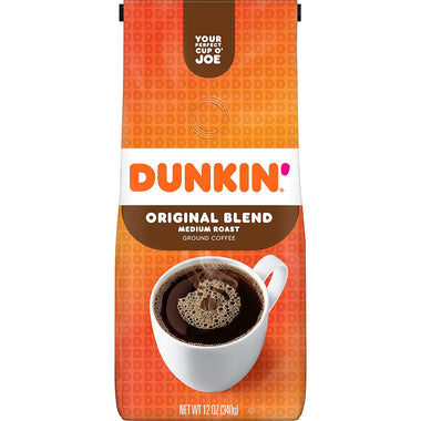Dunkin' Original Blend Medium Roast Ground Coffee, 12 Ounces
