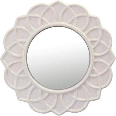 Stonebriar Round Floral Wall Mirror