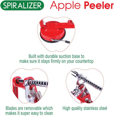 Cast Magnesium Apple/Potato Peeler Corer by Spiralizer