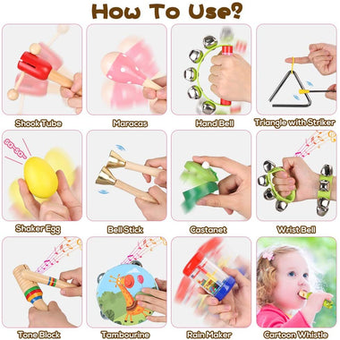 Toddler Musical Instruments Toys, 23PCS