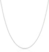 Sterling Silver Thin 0.6mm Box Chain Necklace
