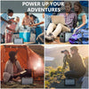 FlashFish 60000mAh Portable Power Station Camping Potable Generator 110V AC Out/ DC 12V /QC USB Ports
