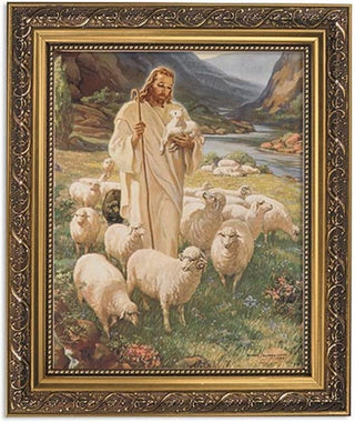 Lord is My Shepherd Religious Framed Portrait Print