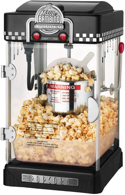 6072 Black Little Bambino Table Top Retro Machine Popcorn Popper