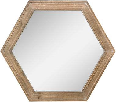Stonebriar 24" Hexagon Wall Mirror