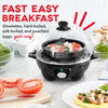 black Rapid 6 Capacity Electric Cooker for Hard Boiled