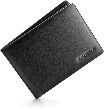 RUNBOX Genuine Leather Slim Bifold Wallets
