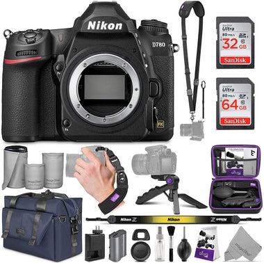 Nikon D780 DSLR Camera Body with Altura Photo Complete Accessory and Travel Bundle
