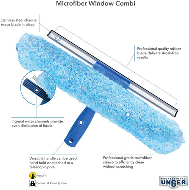 Unger Professional Microfiber Window Combi