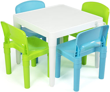 Humble Crew White Table and Pastel Chairs Set
