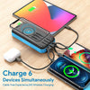 Solar Charger 36800mAh Solar Power Bank Wireless Portable Charger