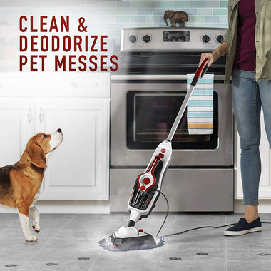 Complete Pet Steam Mop with Removable Handheld Steamer