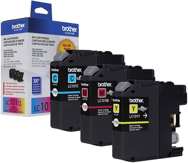 Brother Genuine Standard Yield Color Ink Cartridges, LC1013PKS, Replacement
