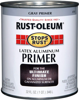 Rust-Oleum 8781502 Stops Rust Flat Aluminum Primer Quart