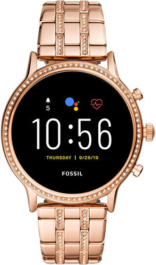 Fossil Gen 5 Julianna Stainless Steel Touchscreen Smartwatch with Speaker