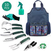 INNO STAGE Gardening Tools Set and Organizer Tote Bag with 10 Piece Garden Tools.