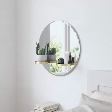 Perch Wall Mirror with Rubber Frame