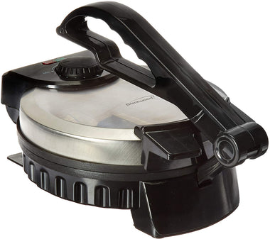 TS-127 Stainless Steel Non-Stick Electric Tortilla Maker, 8-Inch