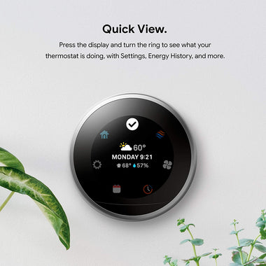 Google Nest Learning - Programmable Smart Thermostat for Home