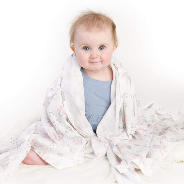Muslin Swaddle Blankets 3 Pack Large 47x47