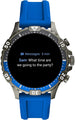 Fossil Touchscreen Smartwatch & 22mm Silicone Watch Band, Black