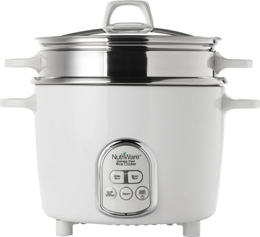 NutriWare 14-Cup (Cooked) Digital Rice Cooker and Food Steamer