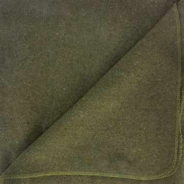 Olive Drab Green Warm Wool Fire Retardent Blanket