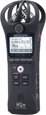 Zoom H1n Portable Recorder, Onboard Stereo Microphones, Camera Mountable