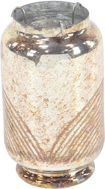 Glass Candle Lantern 7"W x 13"H