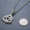 Stainless Steel Celtic Knot Irish Triquetra Lucky Love Pendant (LARGE)